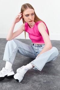 Fuşya Crop Top